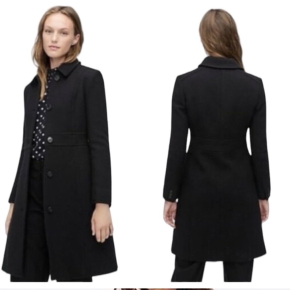 LIKE NEW JCREW lady day wool coat 3M Thinsulate - Picture 3 of 10